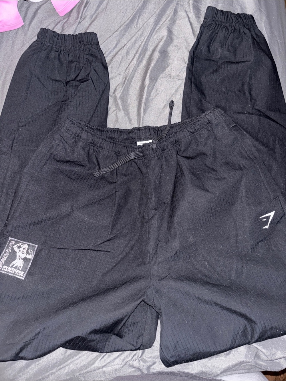 Gymshark Black Drawstring Jogger Pants